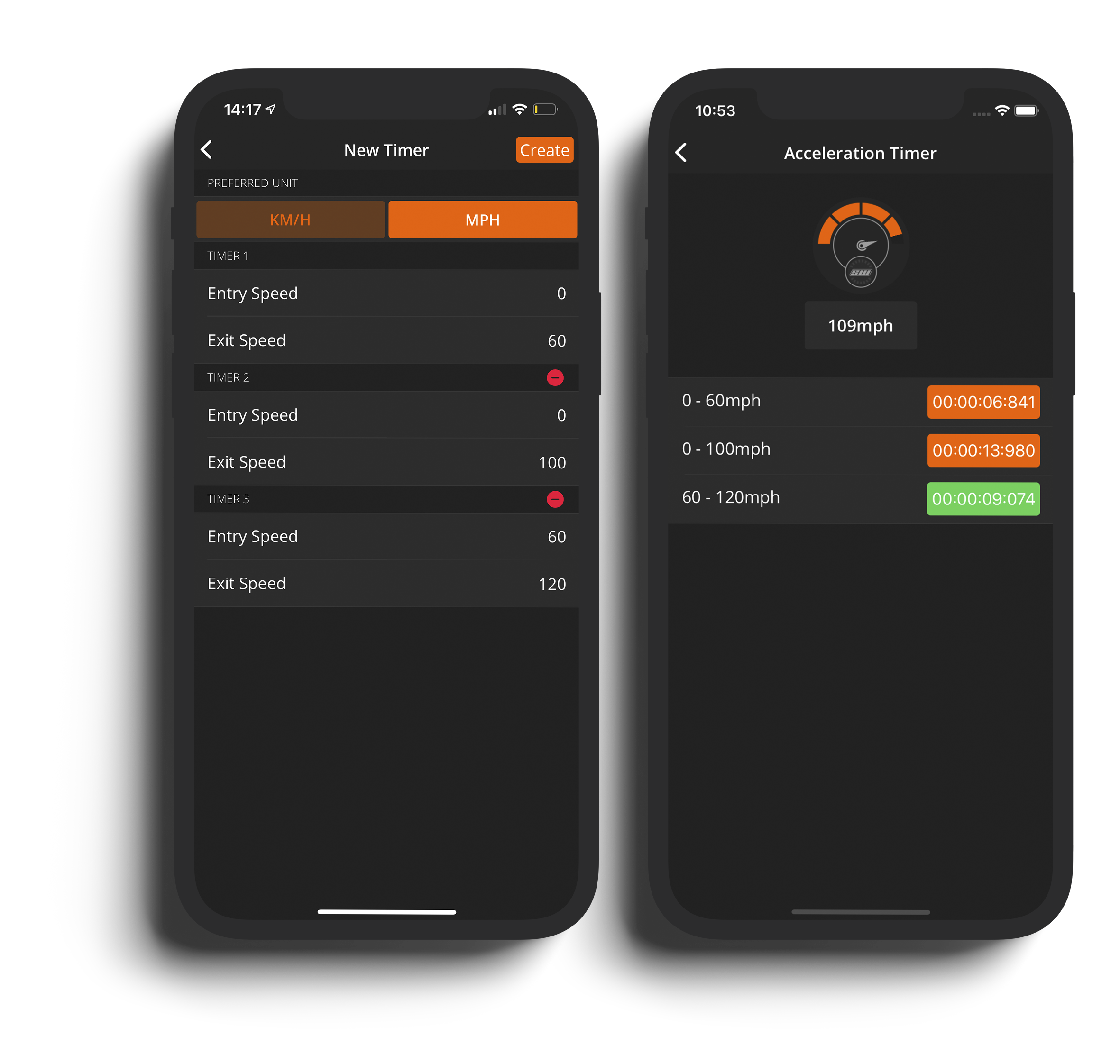 Vehicle OBD Acceleration Tests